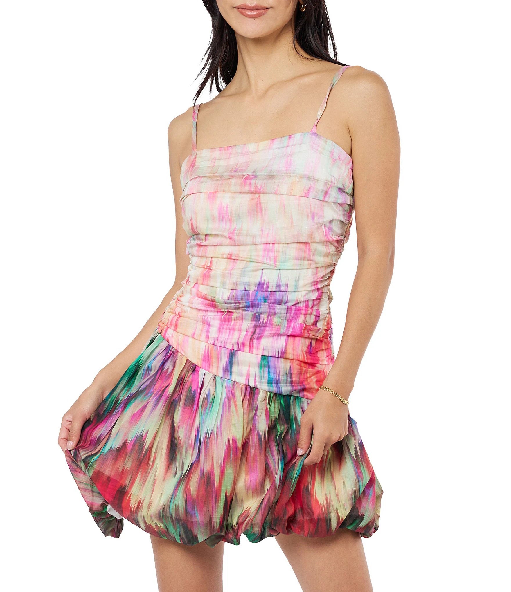 remi mini dress Asymmetrical Bubble ✨ GUEST OF HONOR Dynaderm Color:Dusk Blue 68 cm / 26.8