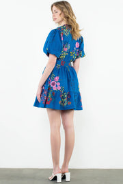Michelle Floral Puff Sleeve Dress THML
