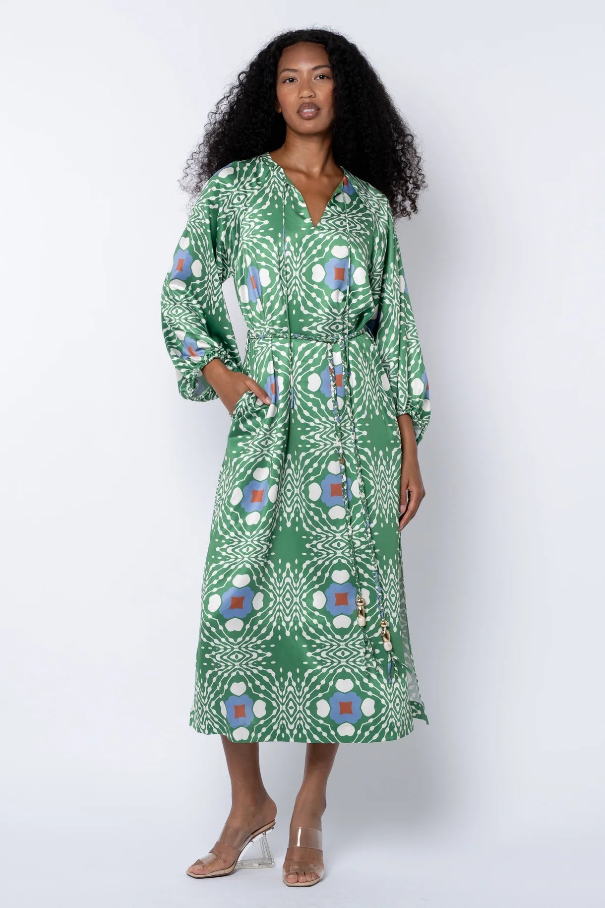 Jardin Geo Printed Midi Dress