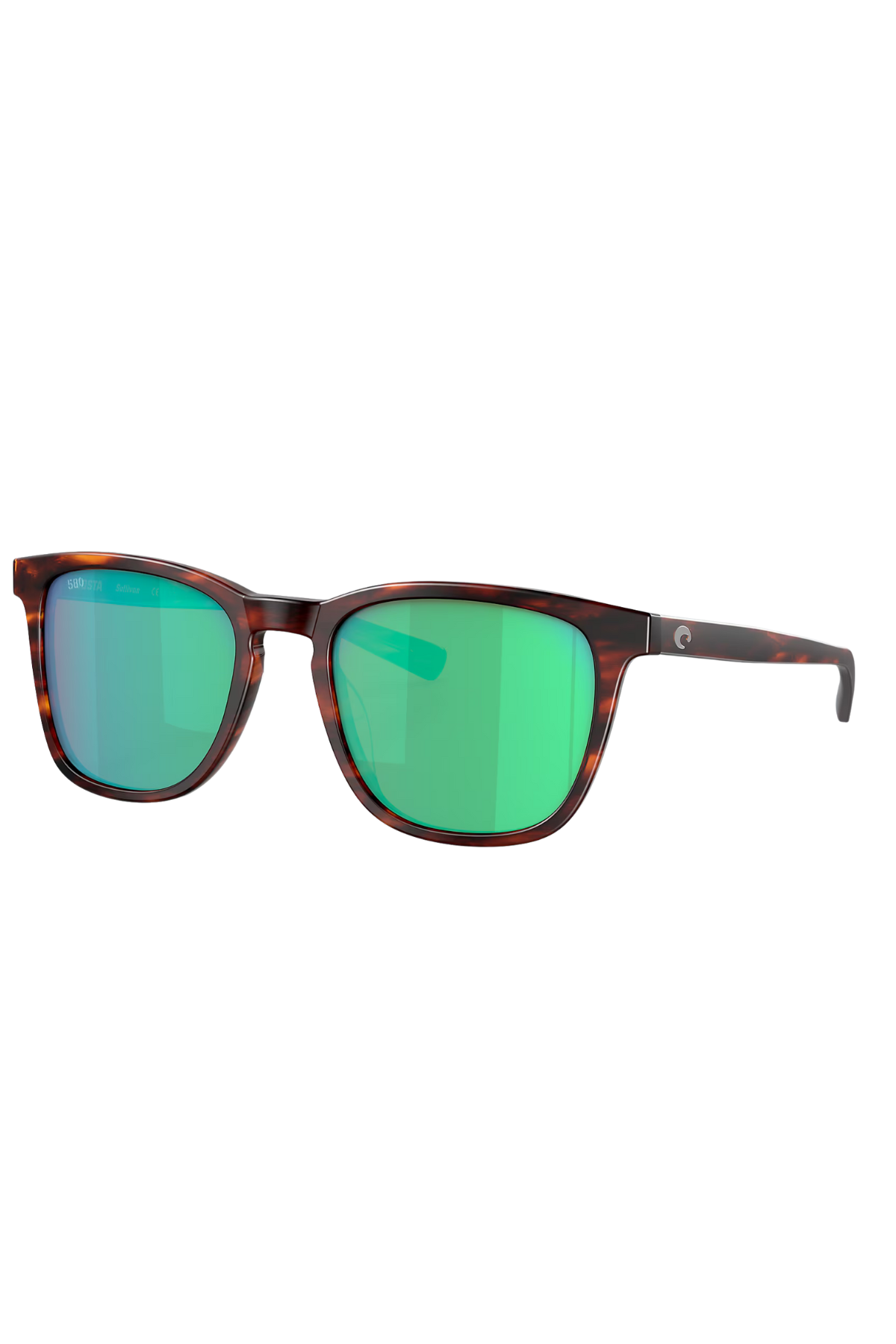Sullivan Sunglasses in Matte Tortoise/Green | Costa