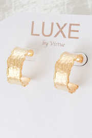 Mary Mini Wavy Hoops Virtue Jewelry