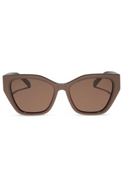 Evie Cateye Sunglasses in Moscow Mule/Brown | Diff Eyewear Diff Eyewear