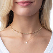 16" Necklace Gold - Signature Cross Gold Charm | enewton enewton