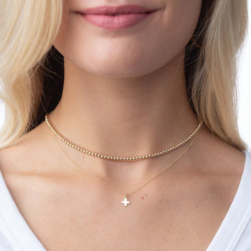 16" Necklace Gold - Signature Cross Gold Charm | enewton enewton