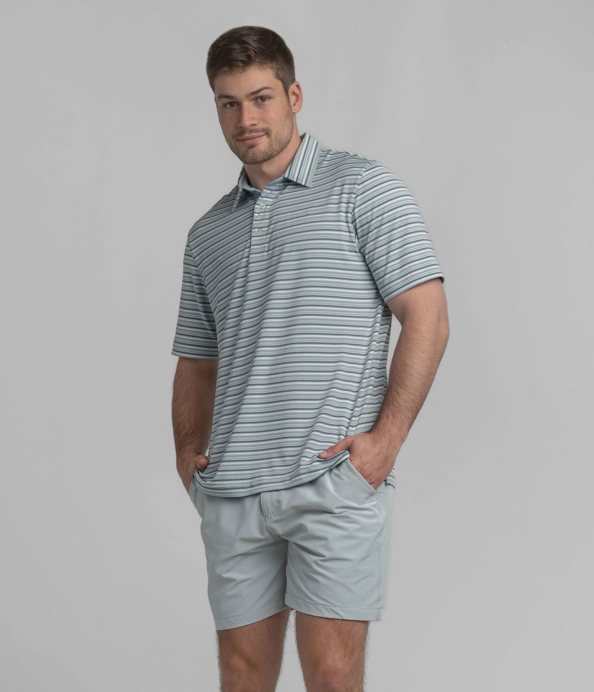 GRANT STRIPE POLO Southern Shirt Co.