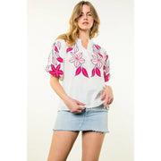 Elara Poplin Top THML