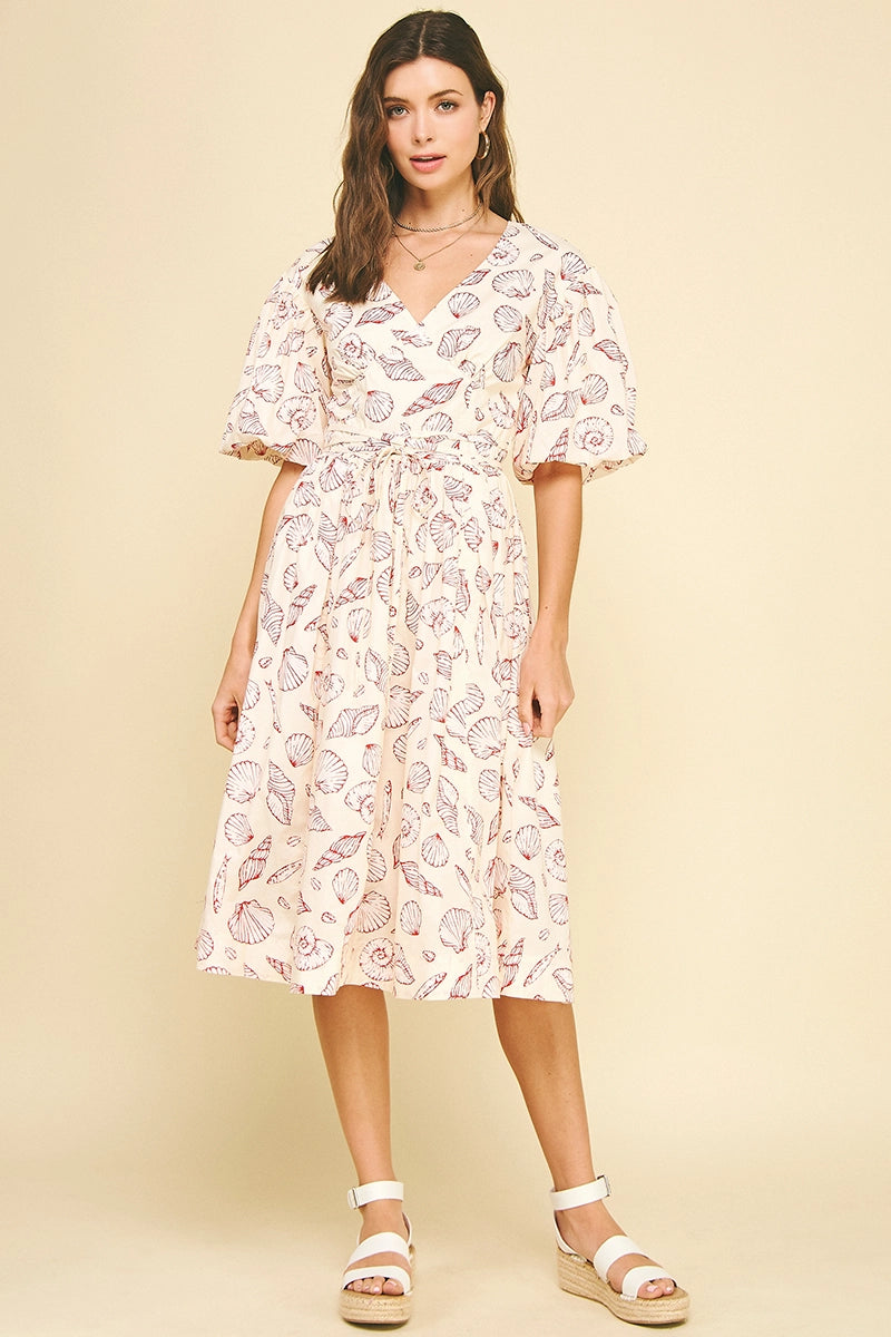knee length dresses for ladies Pinch Contrast Strap Midi Dress main image 1