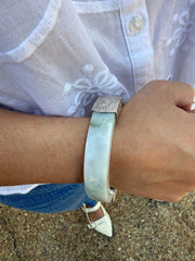 Jade/Sterling Bracelet Alesin Designs