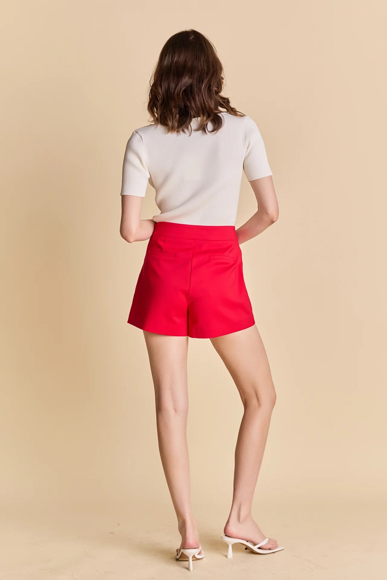 High Waisted Mini Shorts English Factory