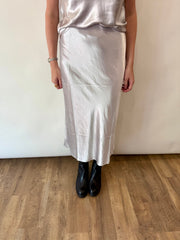 Silk Straight Skirt Current Air
