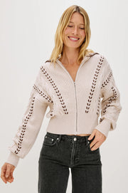 Lune Zip Up Sweater Rails