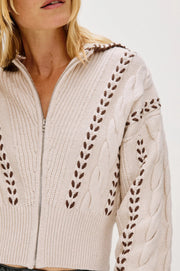 Lune Zip Up Sweater Rails