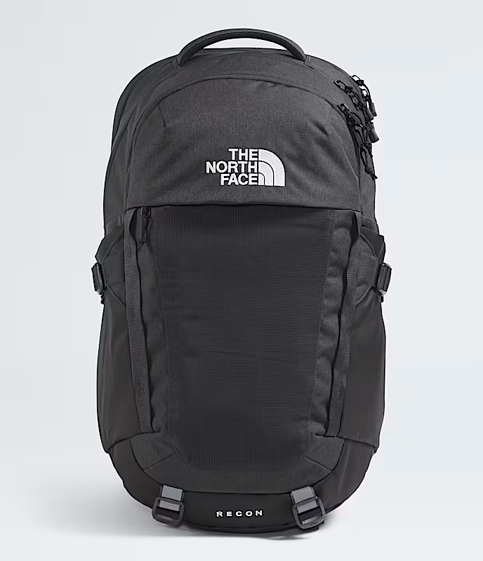 north face backpack gray recon The North Face RECON Backpack: Asphalt Grey Light Heather/Black