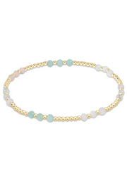 GEMSTONE GOLD JOY PATTERN 3MM BRACELET enewton