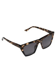 Avril Cat Eye Sunglasses in Espresso Tortoise/Grey | Diff Eyewear Diff Eyewear