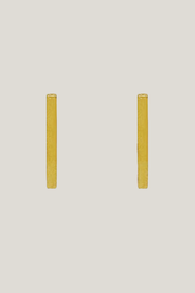 7mm Bar Stud Earrings Golden Stella