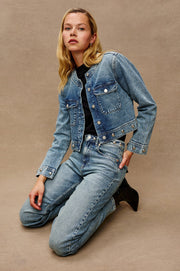 Topanga Studded Straight Jeans Rails