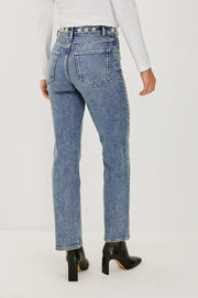 Topanga Studded Straight Jeans Rails