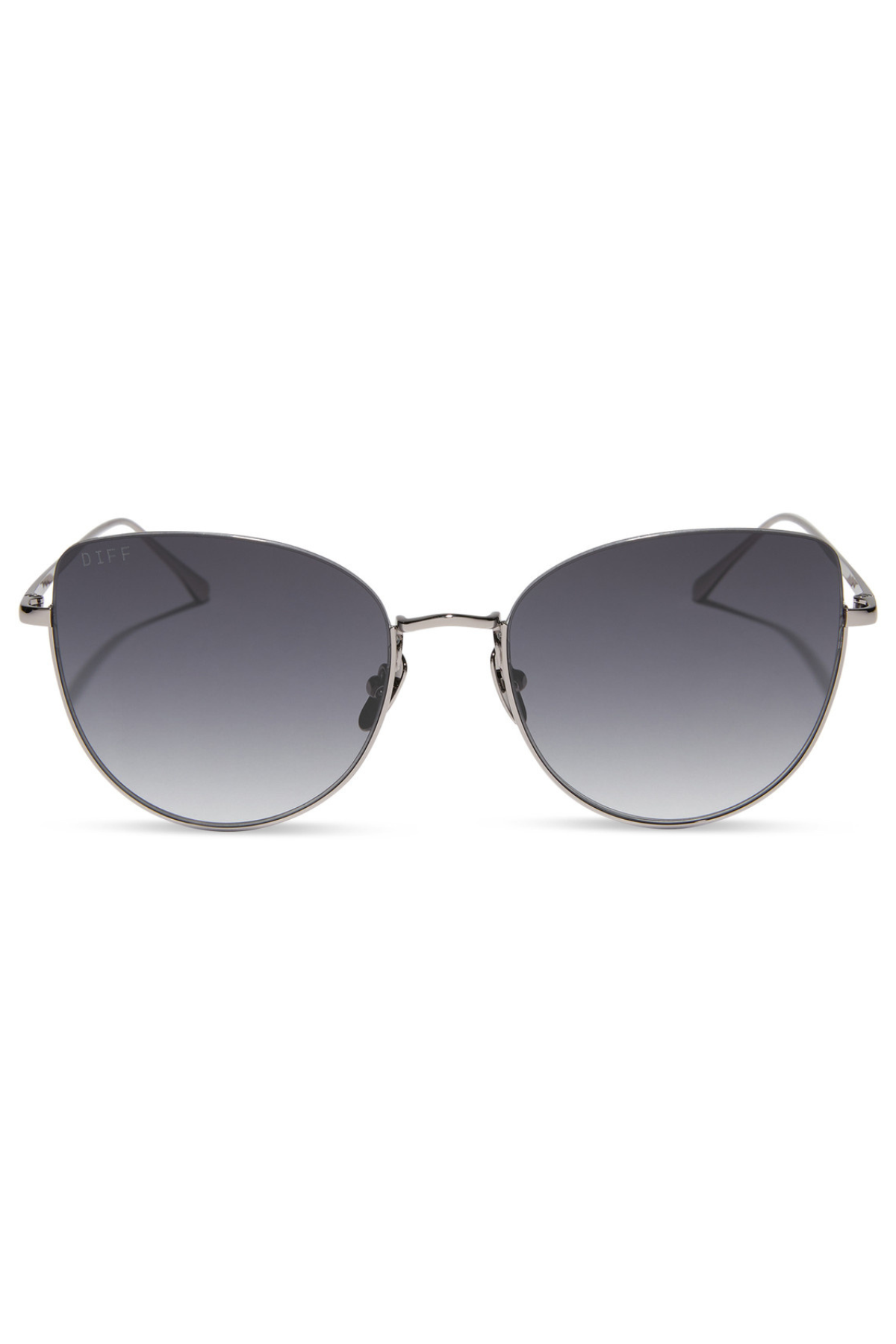 DIFF KINSLEY Round Sunglasses KINSLEY GUNMETAL + GREY GRADIENT – Monkee main image 2