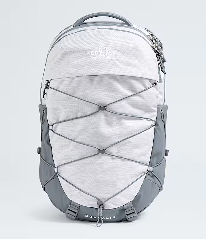 The North Face Women's Borealis TNF White Metallic Mélange/Mid Grey Backpack