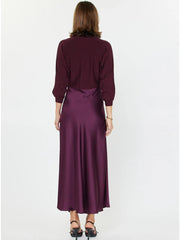 Sweater Mixed Media Midi Dress Current Air