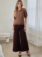 SHORT SLEEVE KNIT POLO TOP Shop Expeditions