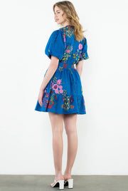 Michelle Floral Puff Sleeve Dress THML