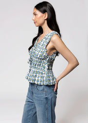 Sleeveless Print Blouse THML