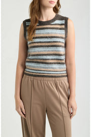 Bastille Stripe Sweater Vest Deluc