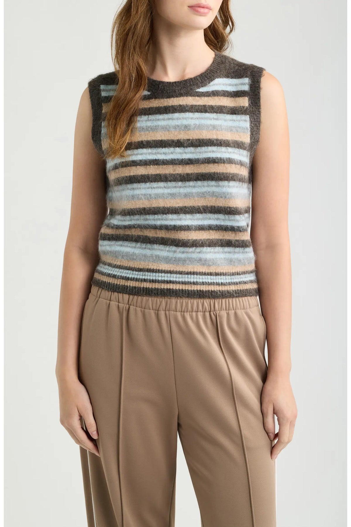 Bastille Stripe Sweater Vest Deluc