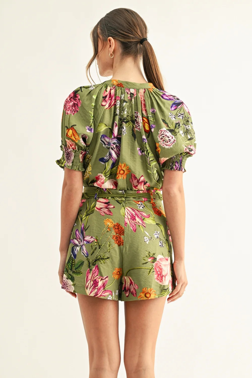 Wanda Pleated Shorts With Beaded Rope Tie Adelyn Rae