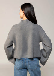 Chuck Crop Funnel Neck Sweater Deluc