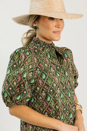 Botanical Print Maxi Dress Entro