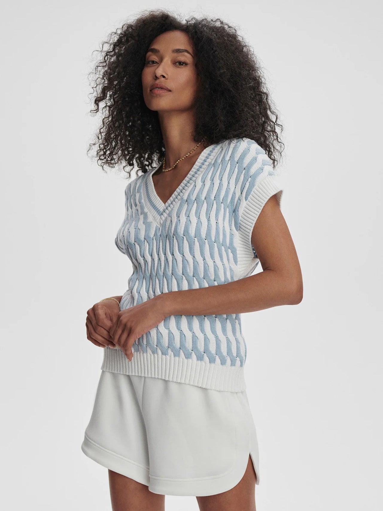 Varley | Alfie Cable Knit Vest