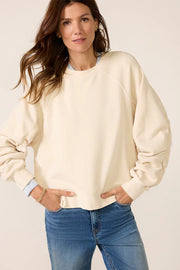 Shirred Sleeve Sweatshirt Sanctuary
