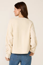Shirred Sleeve Sweatshirt Sanctuary