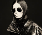 Aviator Large Metal Sunglasses in Matte Black/Green | Ray-Ban Ray-Ban