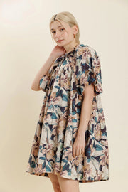 Floral Shirt Dress Aureum