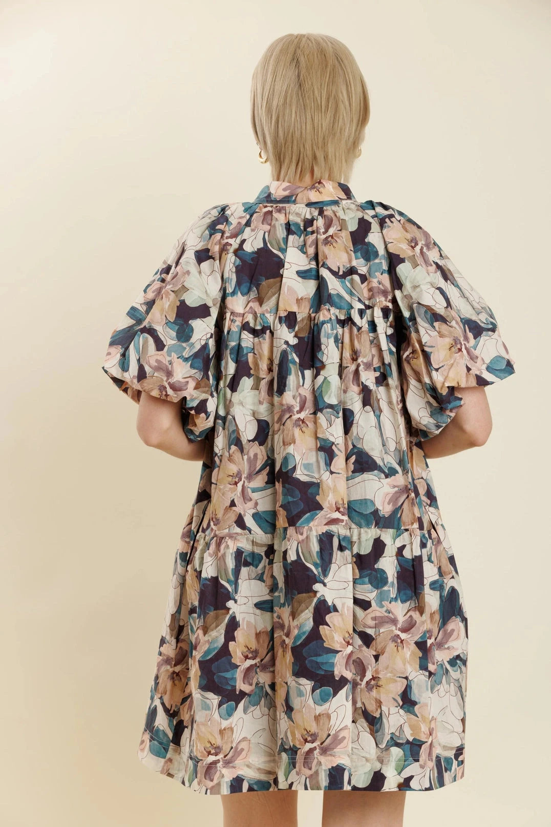 Floral Shirt Dress Aureum