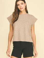 Diamond Cable Knit Sweater Pinch