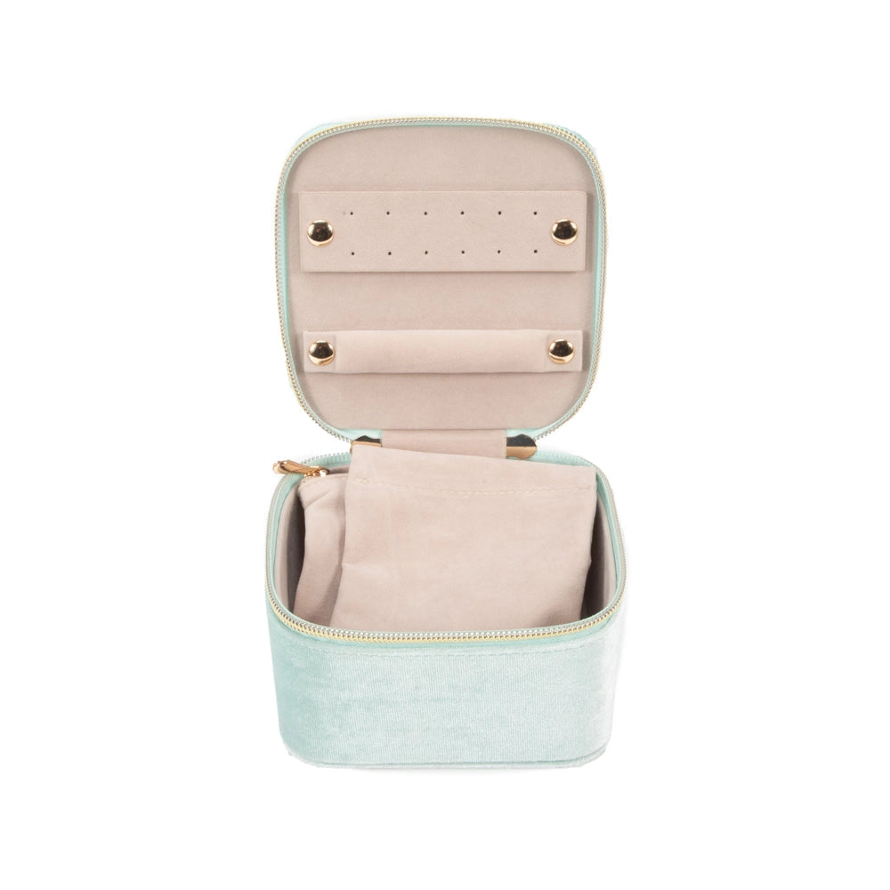 Vera Travel Jewelry Case with Pouch in Sage