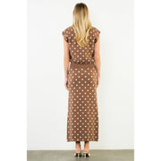 Sleeveless Polka Dot Knit Top THML