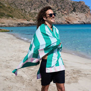 Quick Dry Towels - Cabana Stripe Large Dock & Bay