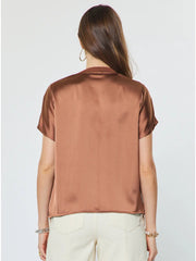 Short Sleeve Satin T-Shirt Current Air