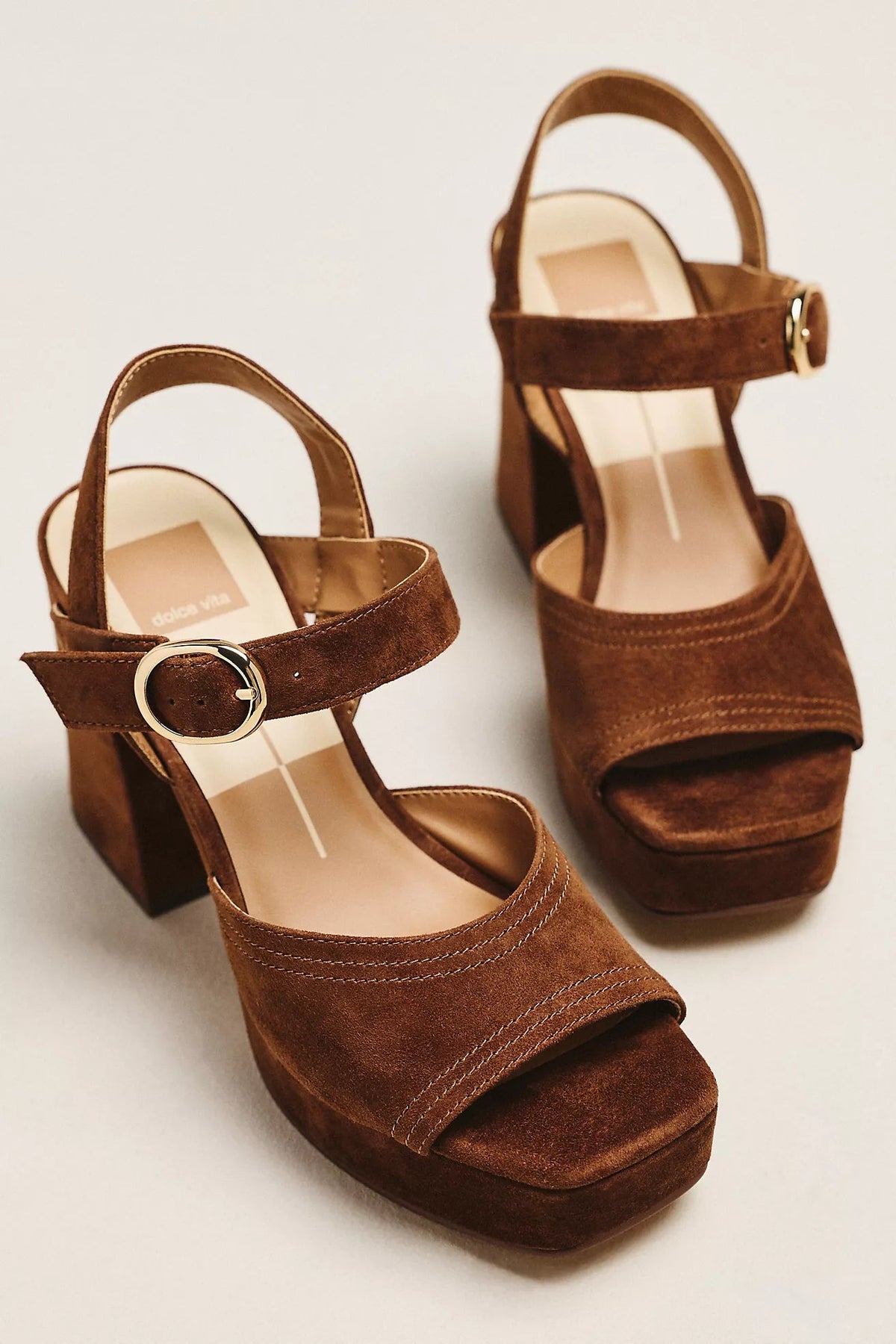 Fatima Suede Platform Heels Dolce Vita