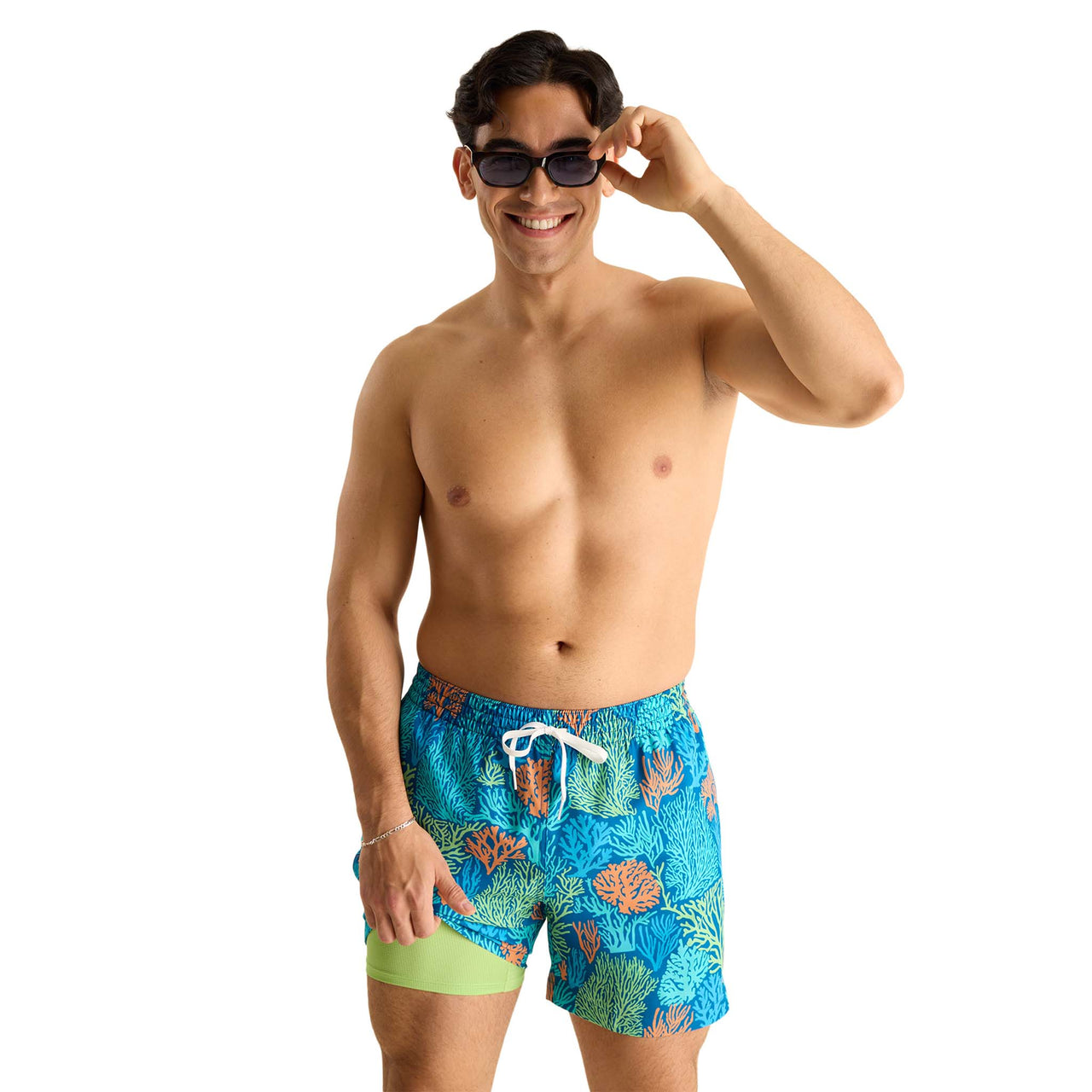 The Coral Quarrels 5.5" Lined Swim Trunks | Chubbies