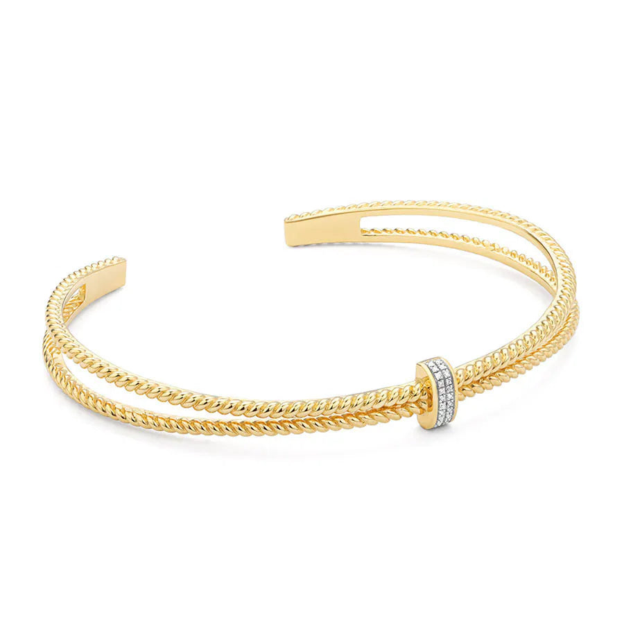 Halfway Point Cuff Yellow Gold