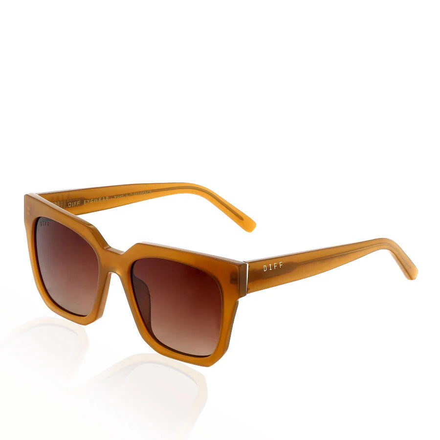 Ariana Salted Caramel/Brown Gradient Polarized Sunglasses