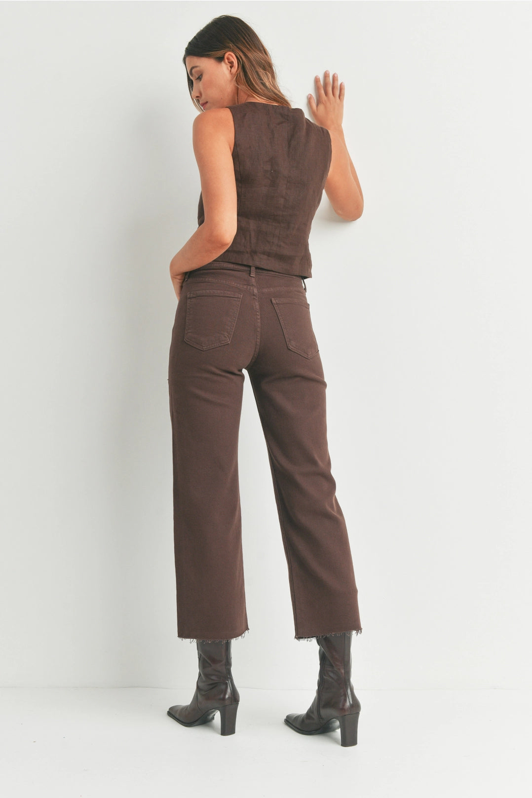 The Nautical Wide Leg Jeans Just Black Denim