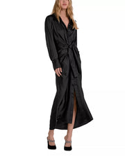 Long Sleeve Wrap Maxi Dress Elan